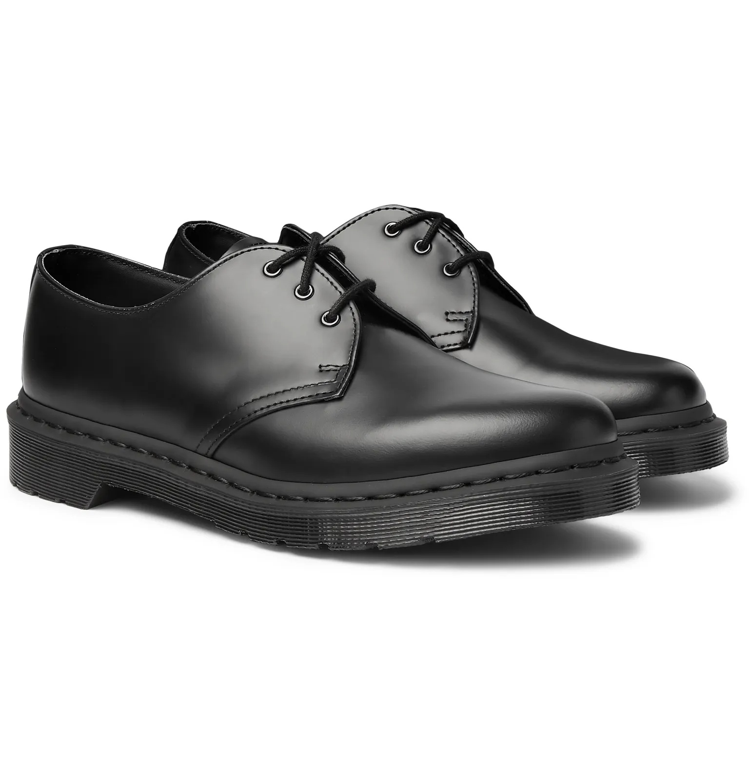 Mono Leather Derby Shoes - 2