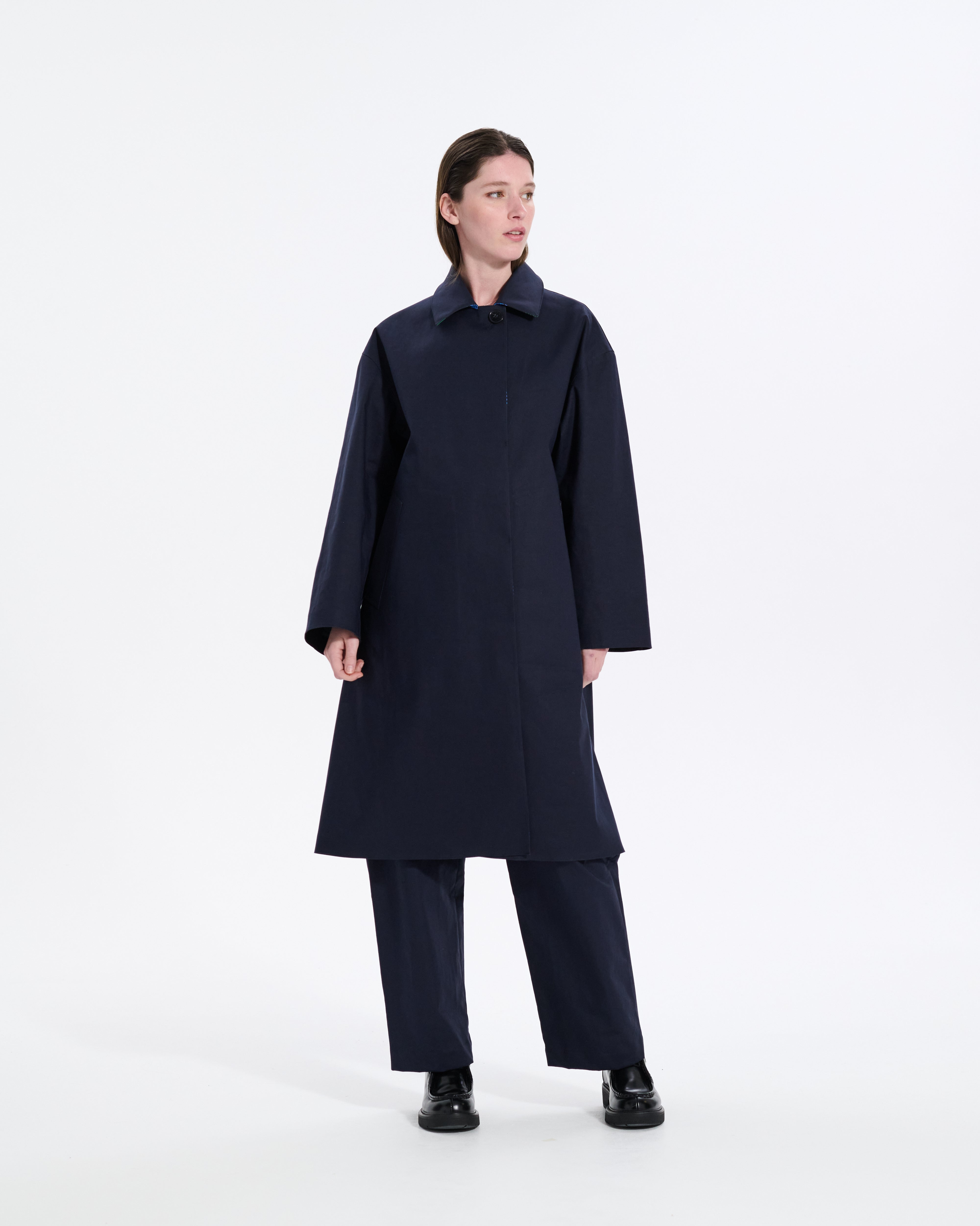 Maree Reversible Rubberised Coat - 2