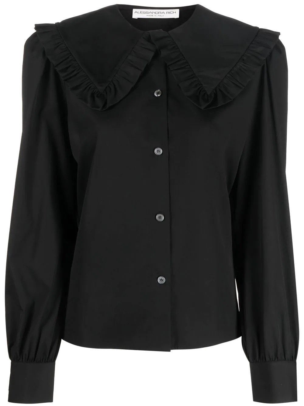 ruffle collar cotton shirt - 1