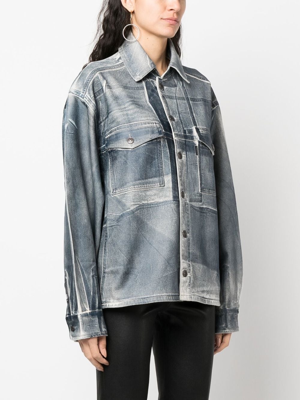 long-sleeve denim shirt - 3