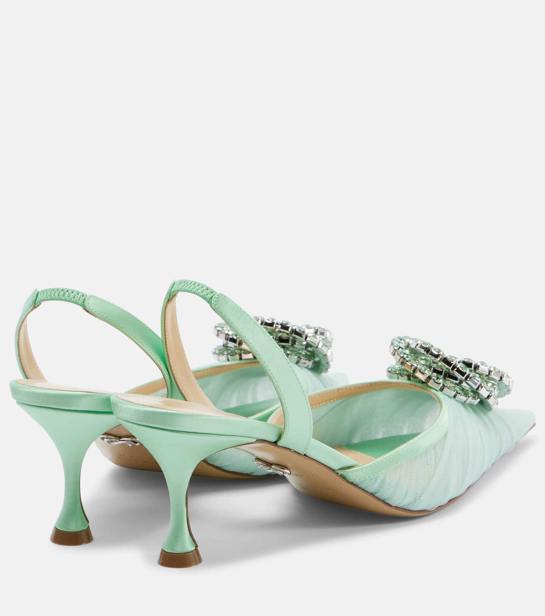 Galaxy 65 embellished slingback pumps - 2