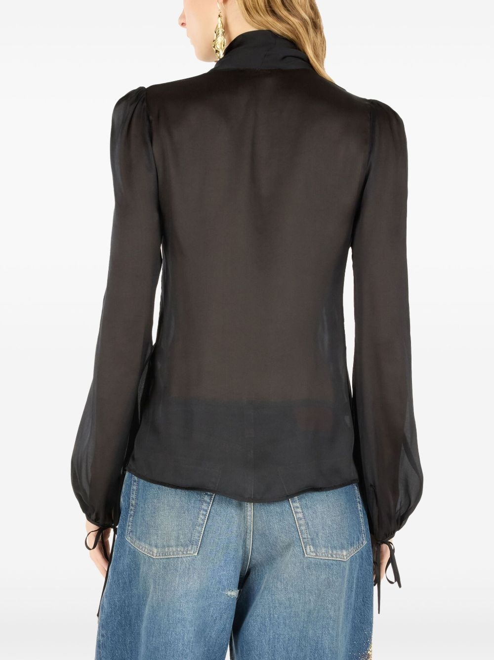 silk blouse - 3