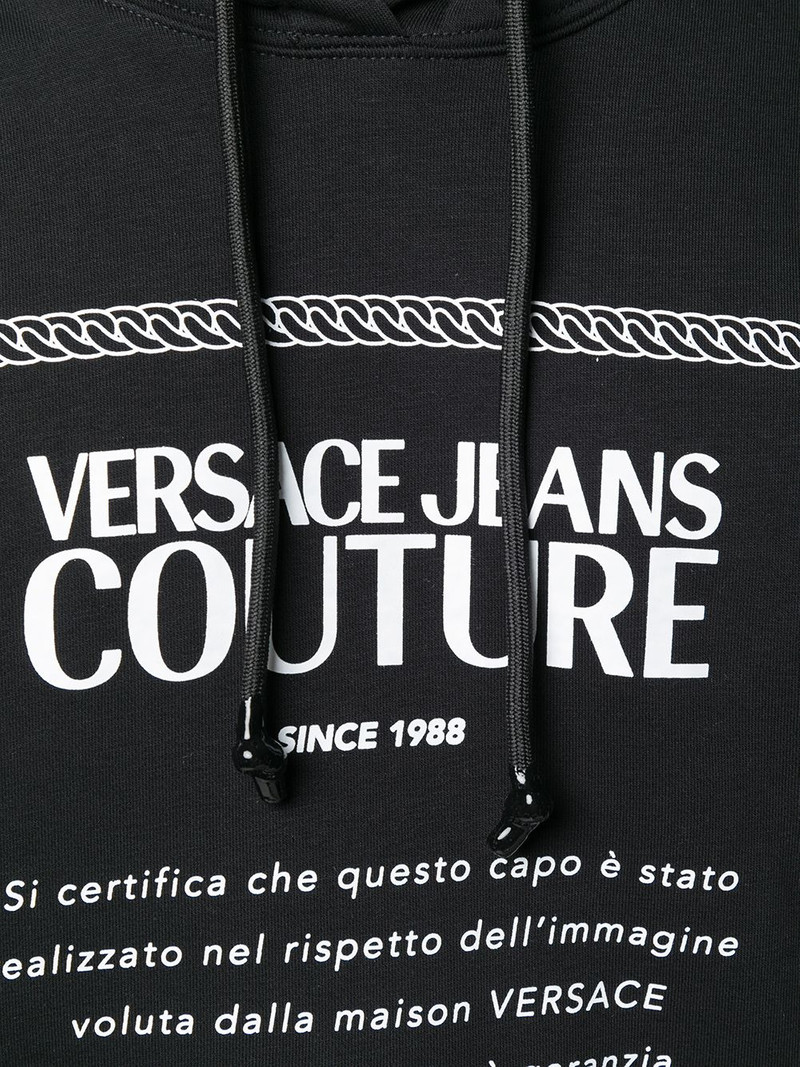 graphic-print logo hoodie 5