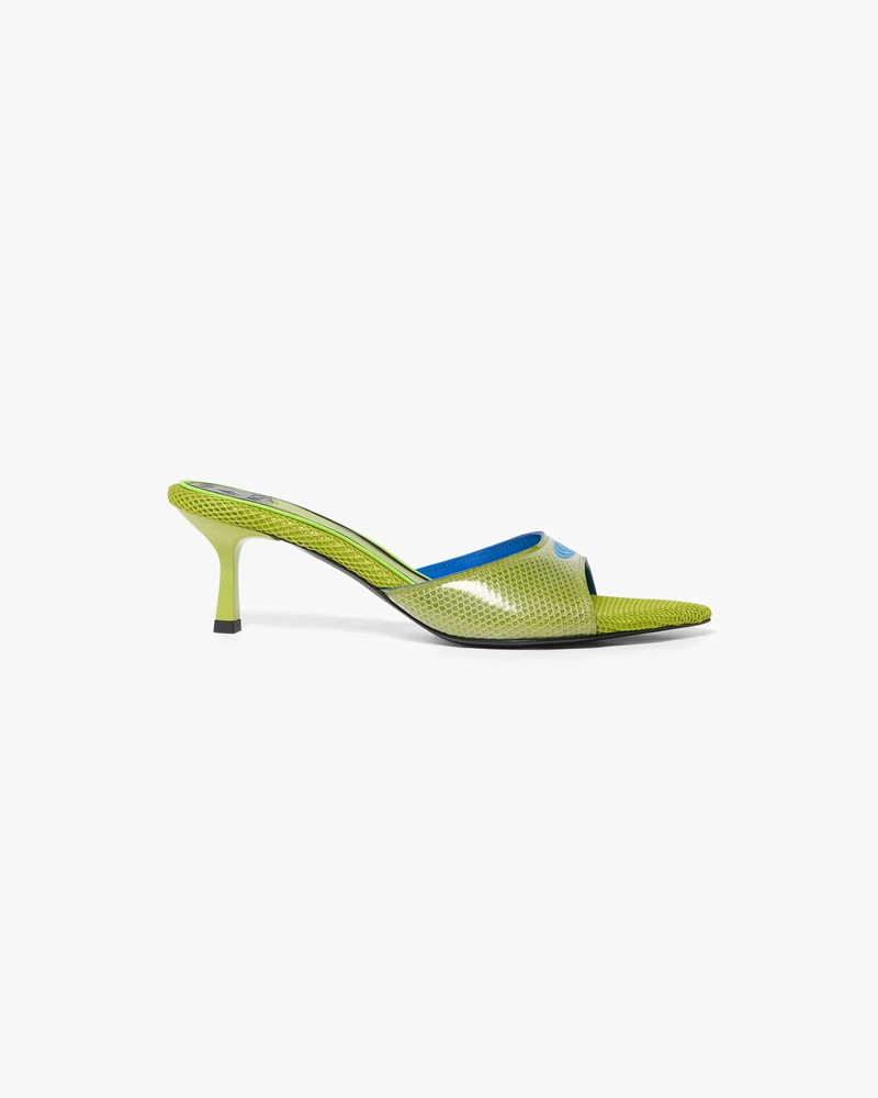 Green Heeled Mule Sandals | Casablanca Paris 1