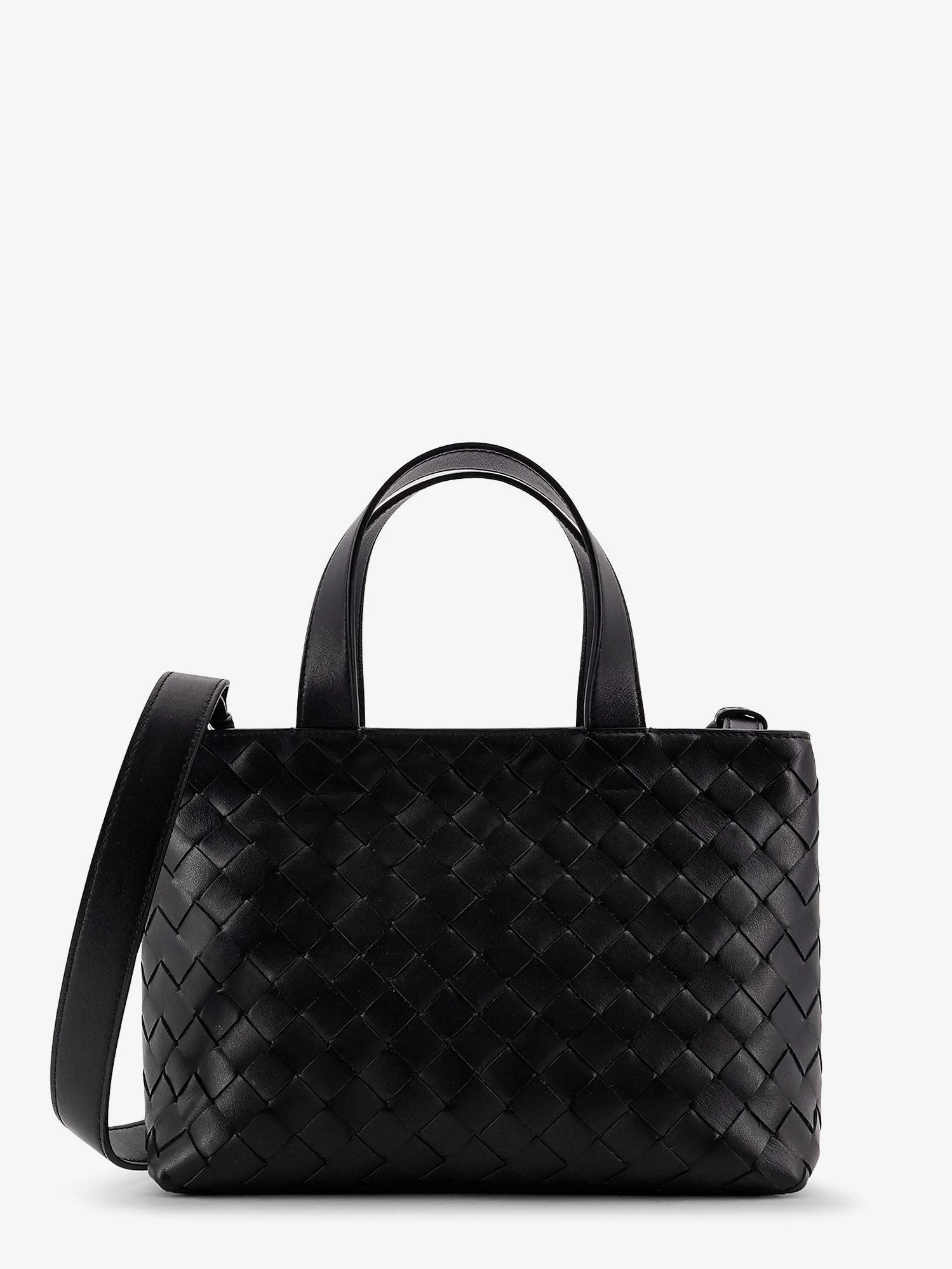 Bottega Veneta Leather Crossbody Bag With Intrecciato Pattern - 1