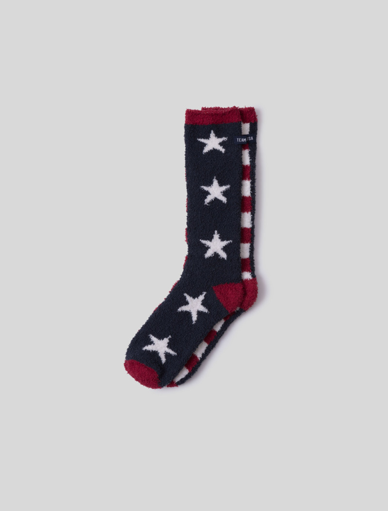 Barefoot Dreams CozyChic® Team USA Stars and Stripes Socks outlook