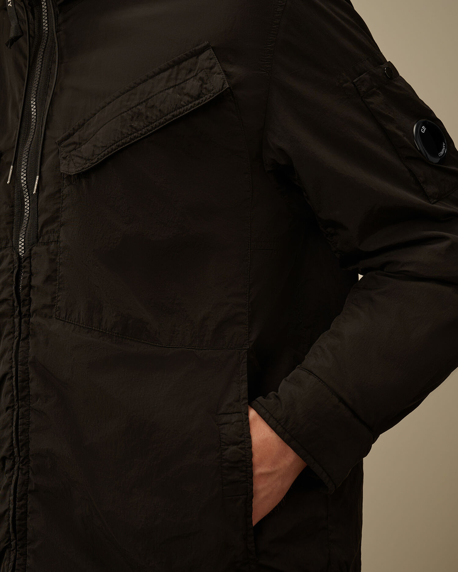 Chrome-R Hooded Zipped Overshirt - 5