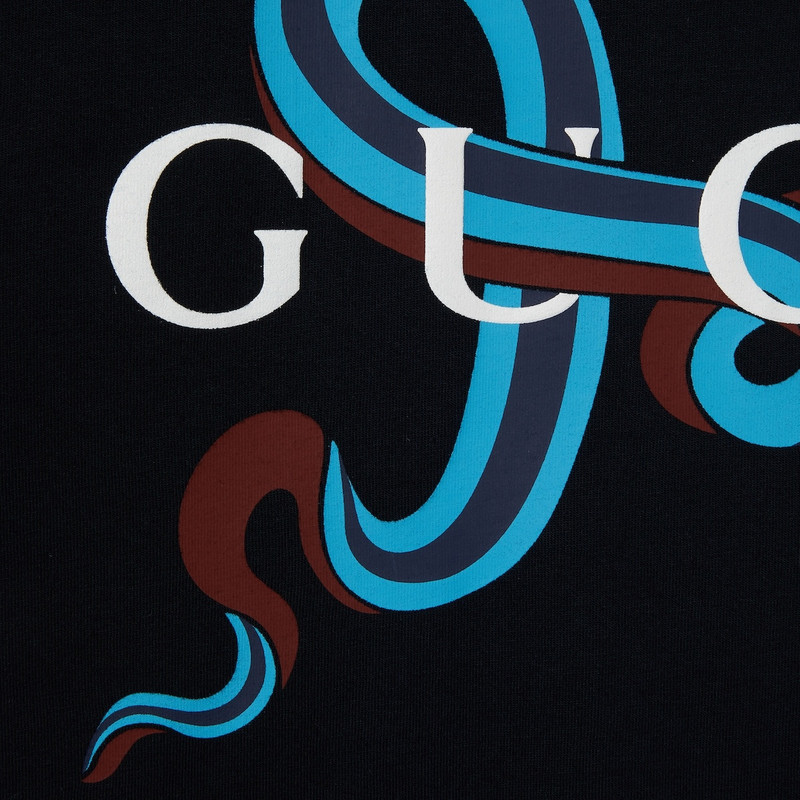 Printed medium cotton jersey T-shirt 7