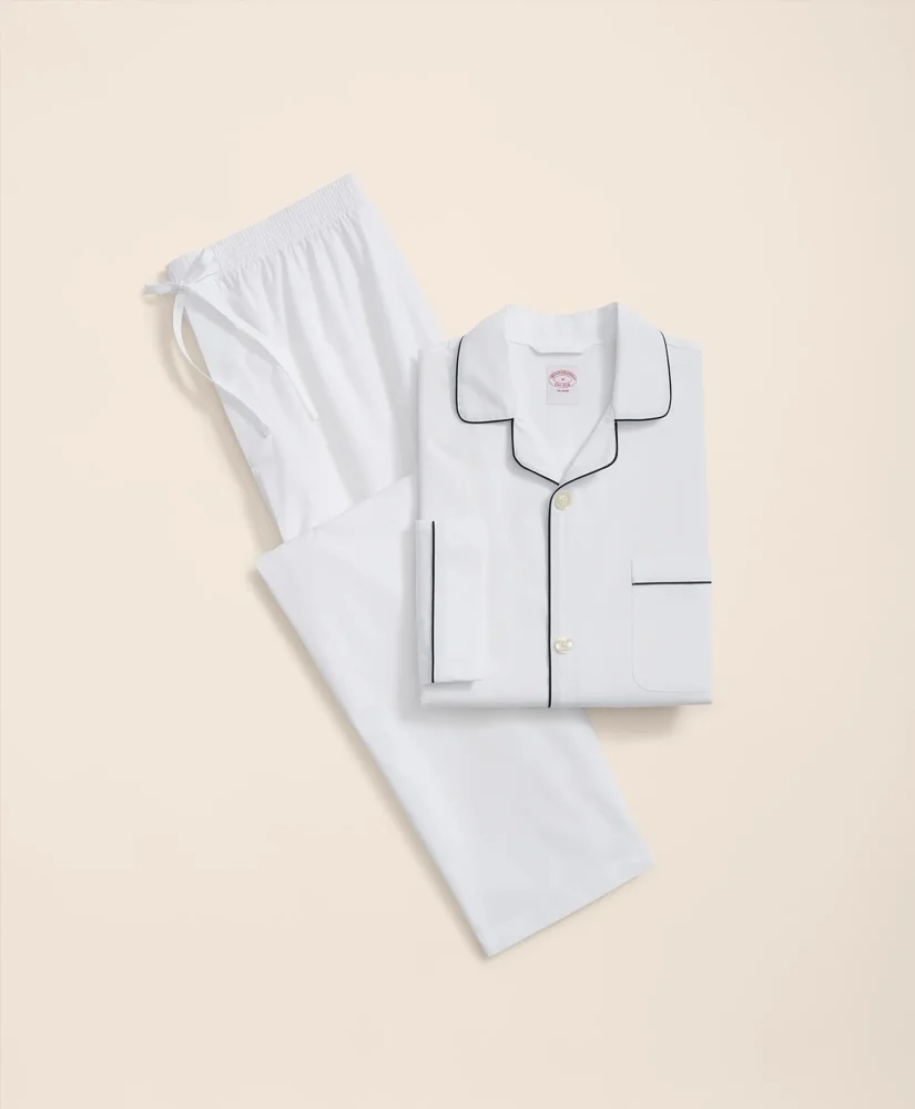 Cotton Broadcloth Pajamas - 1