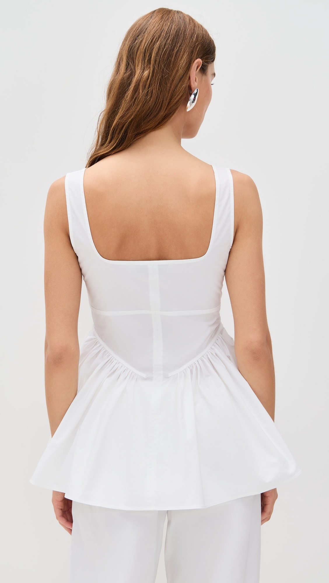 Bader Top in Stretch Poplin - 2