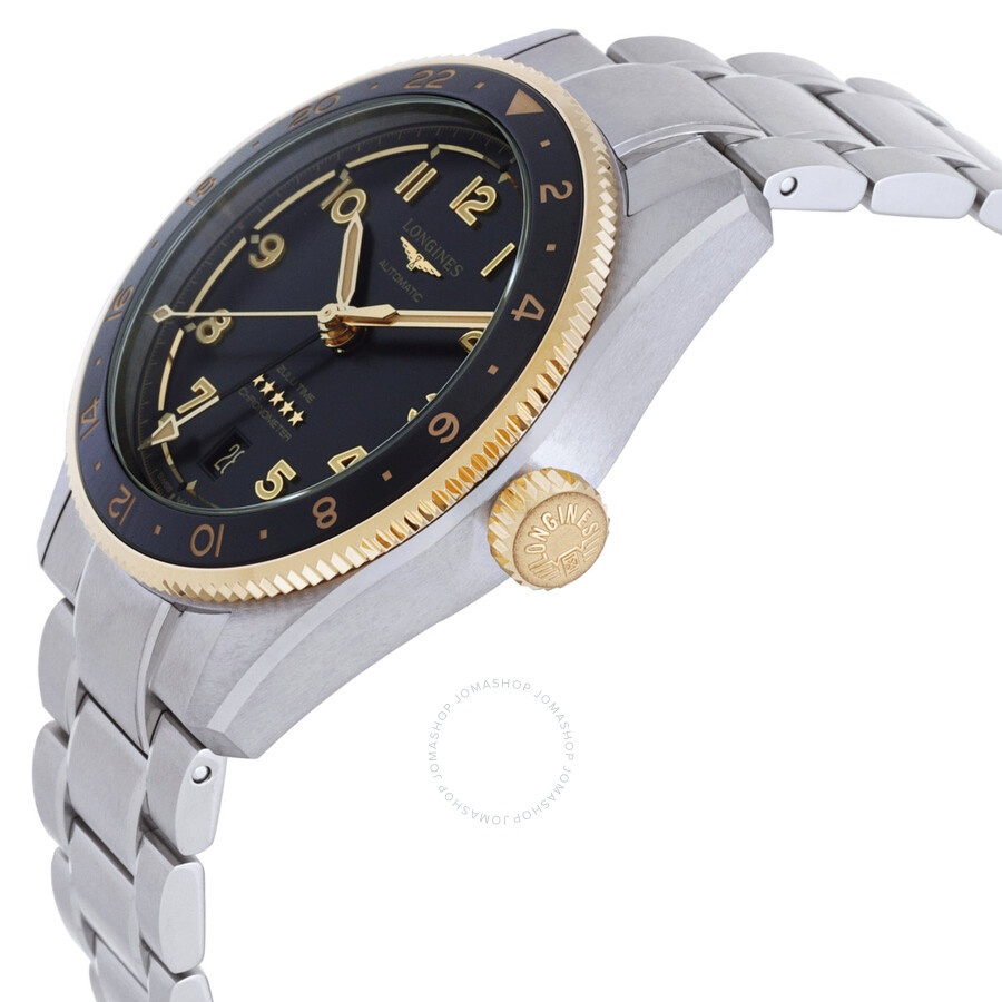 Longines Spirit Zulu Time Automatic Anthracite Dial Men's Watch L3.802.5.53.6 - 2