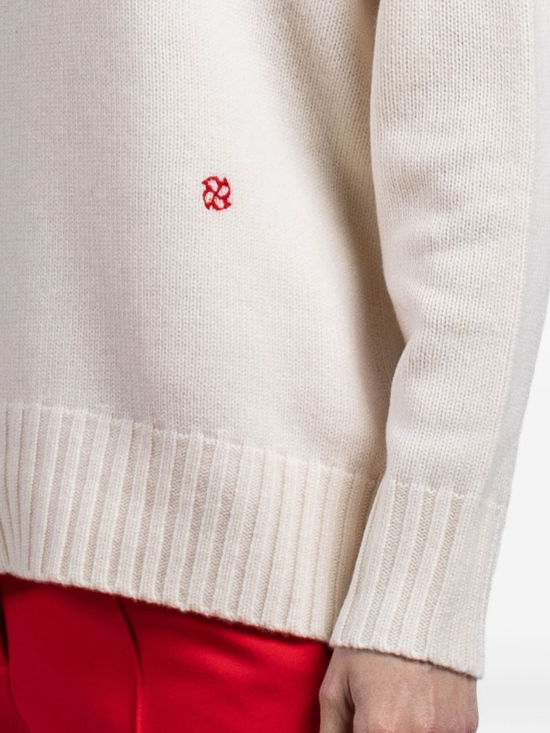 detail-embroidered sweater 5