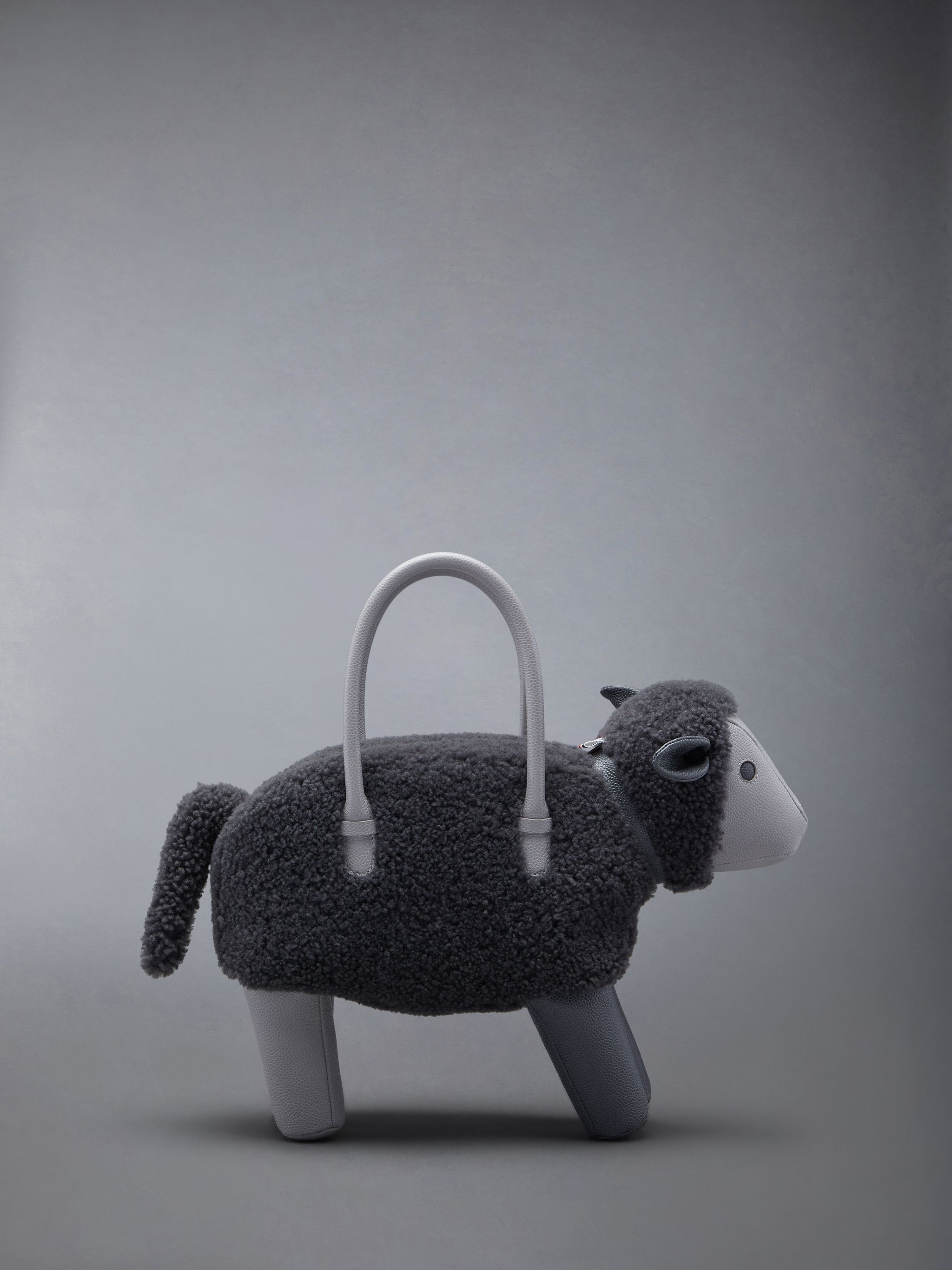 sheep shearling tote bag - 3