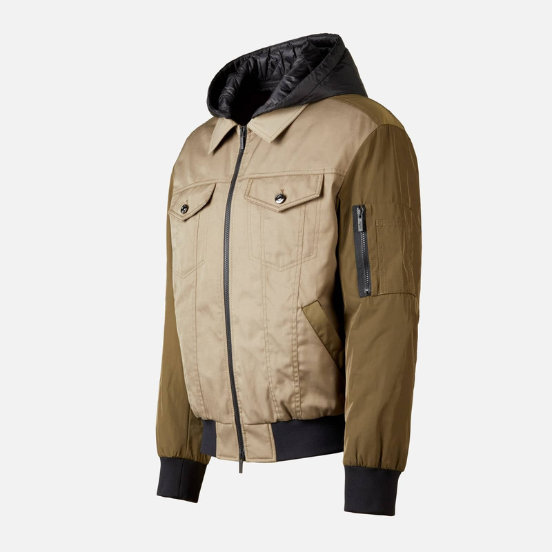 Bomber Jacket with Hood Green 9