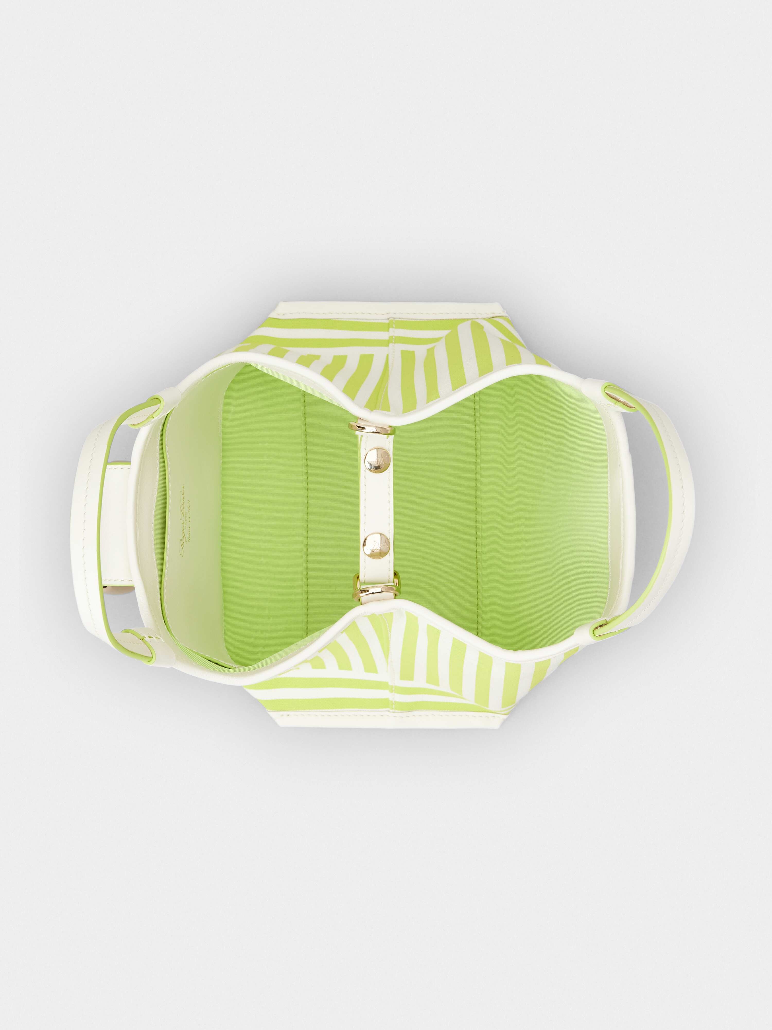 Viv' Choc Summer Stripes Mini Shopping Bag in Fabric - 6