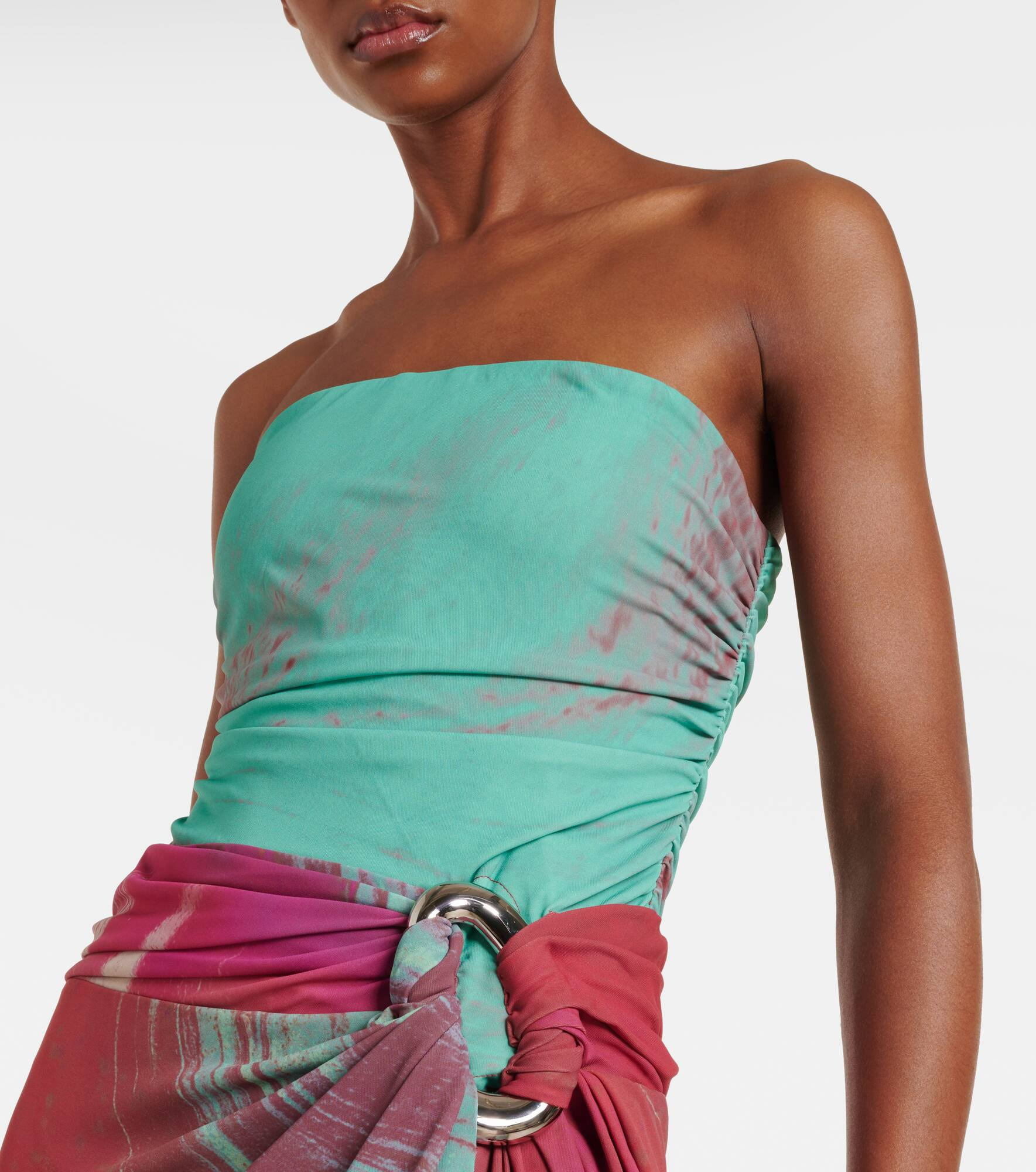 Emma printed jersey maxi dress - 4