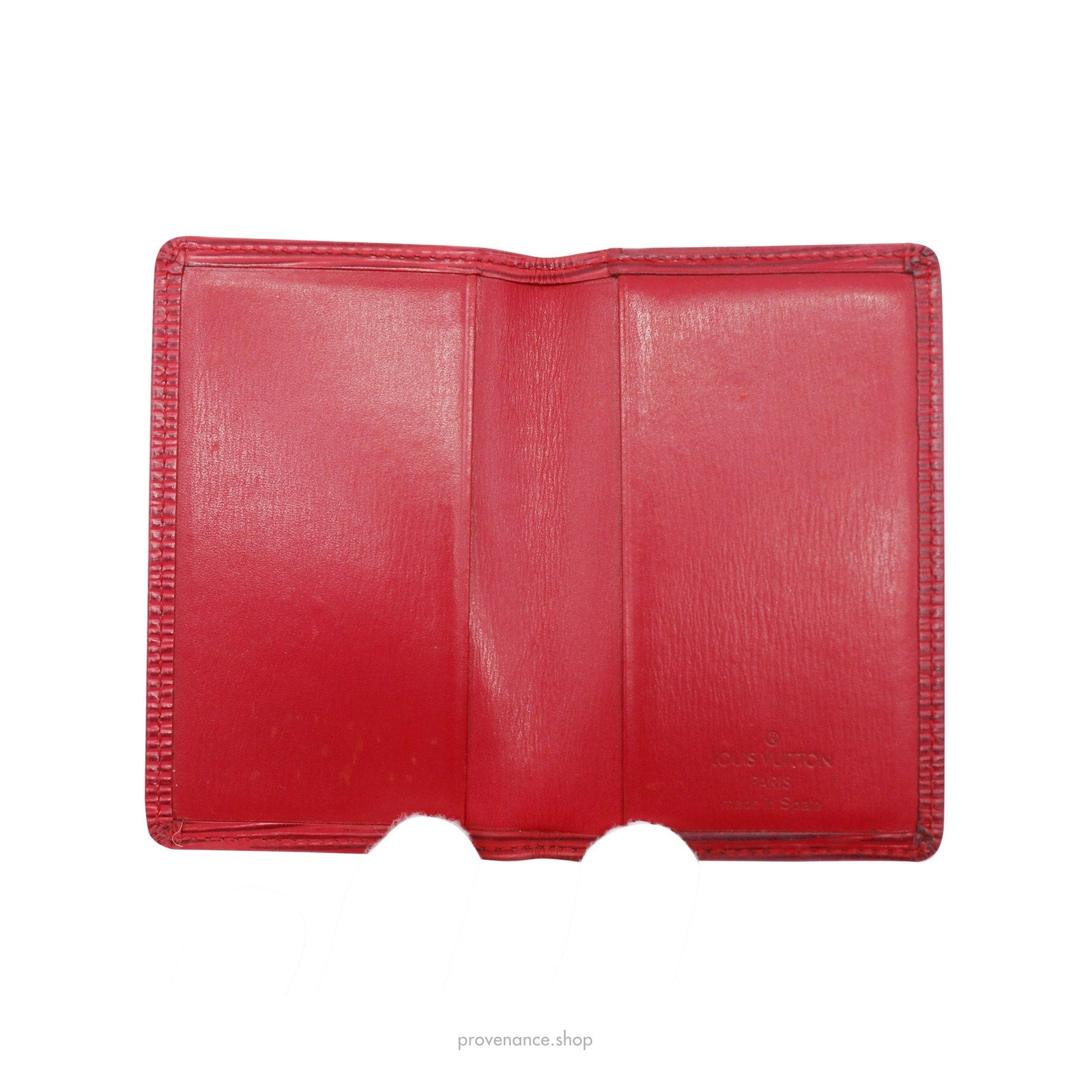 Louis Vuitton Pocket Organizer Wallet - Red Epi Leather - 8