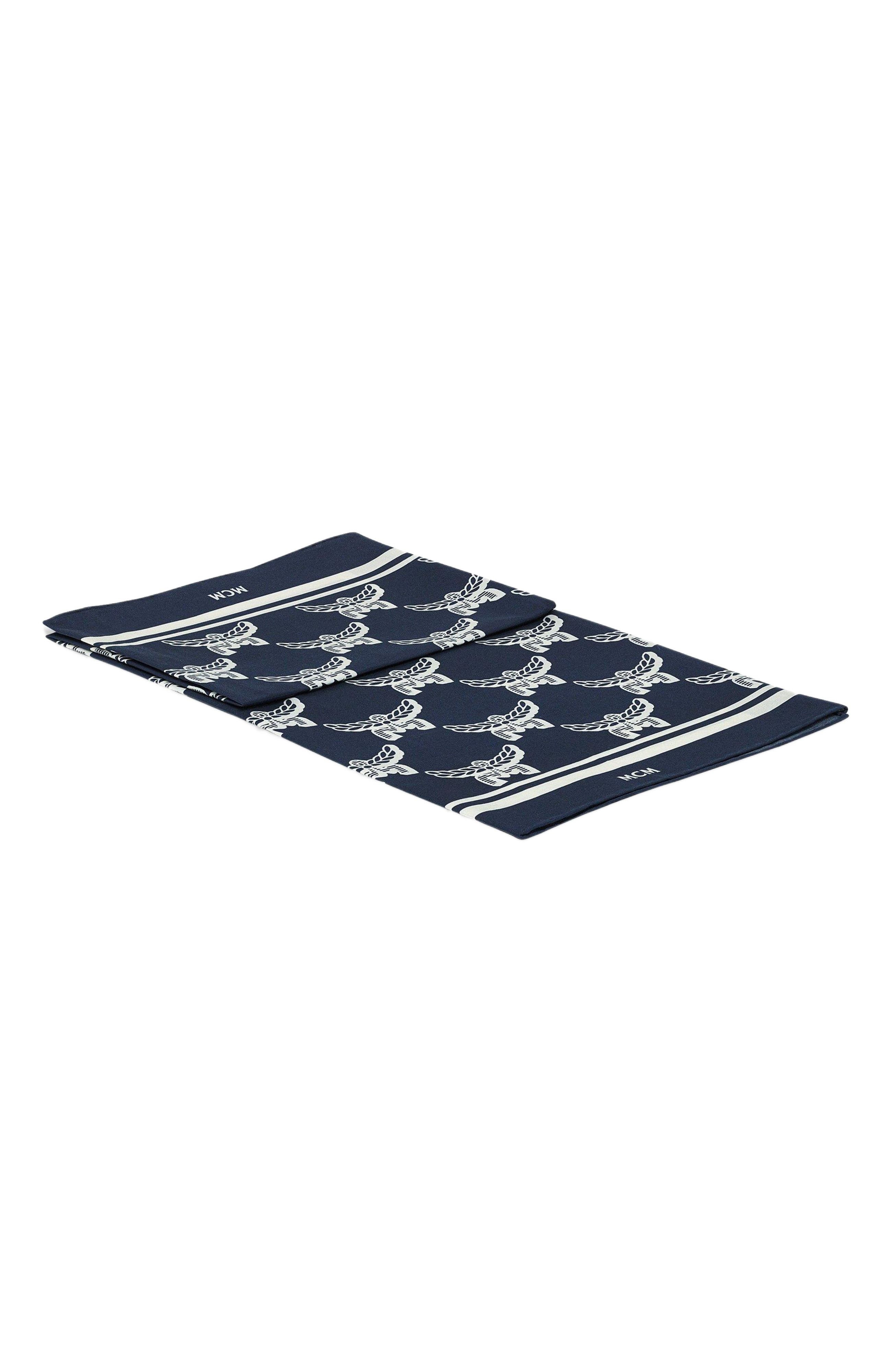 MCM Lauretos Monogram Bandana Scarf in Navy at Nordstrom - 2