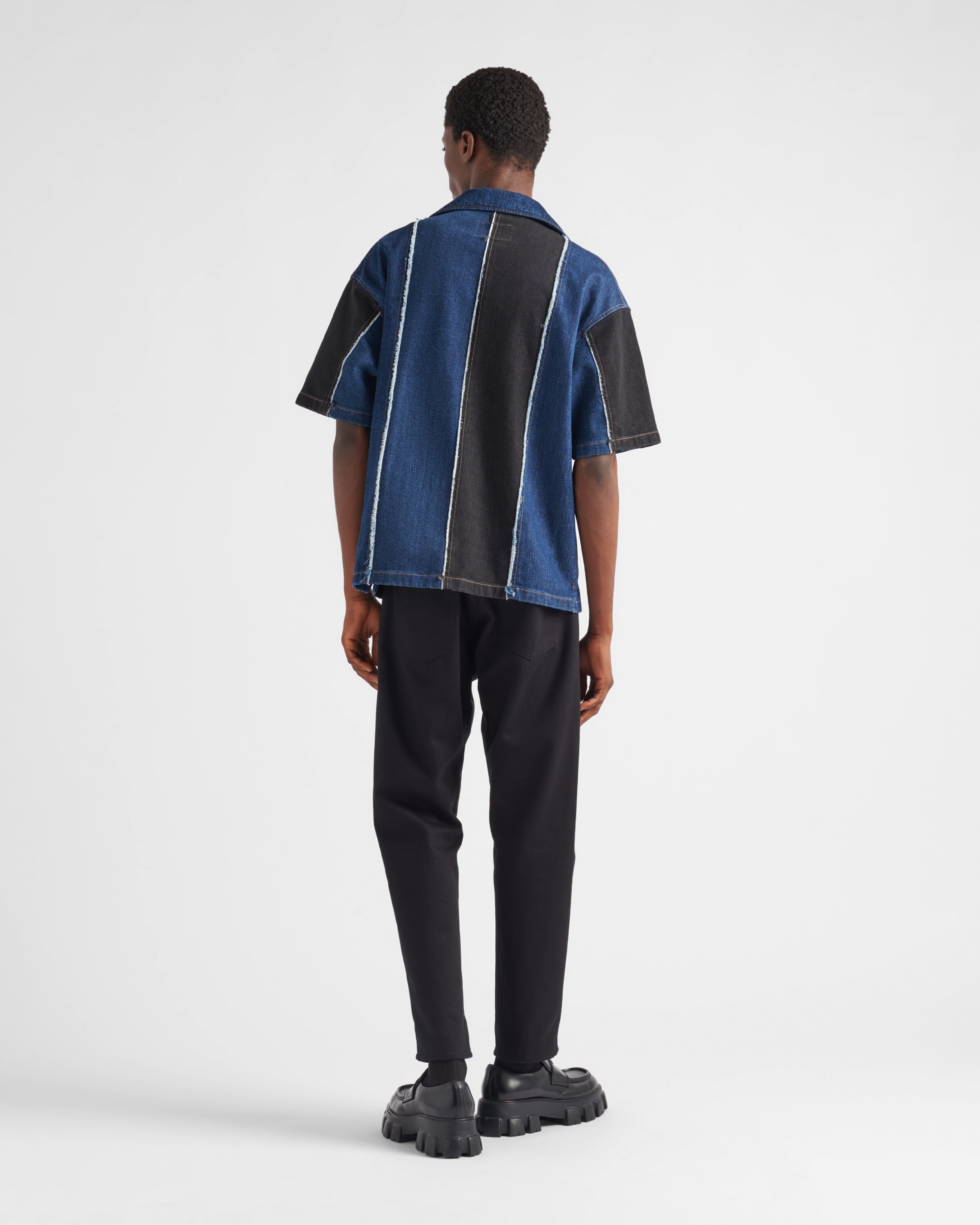 Double Match striped denim shirt - 5