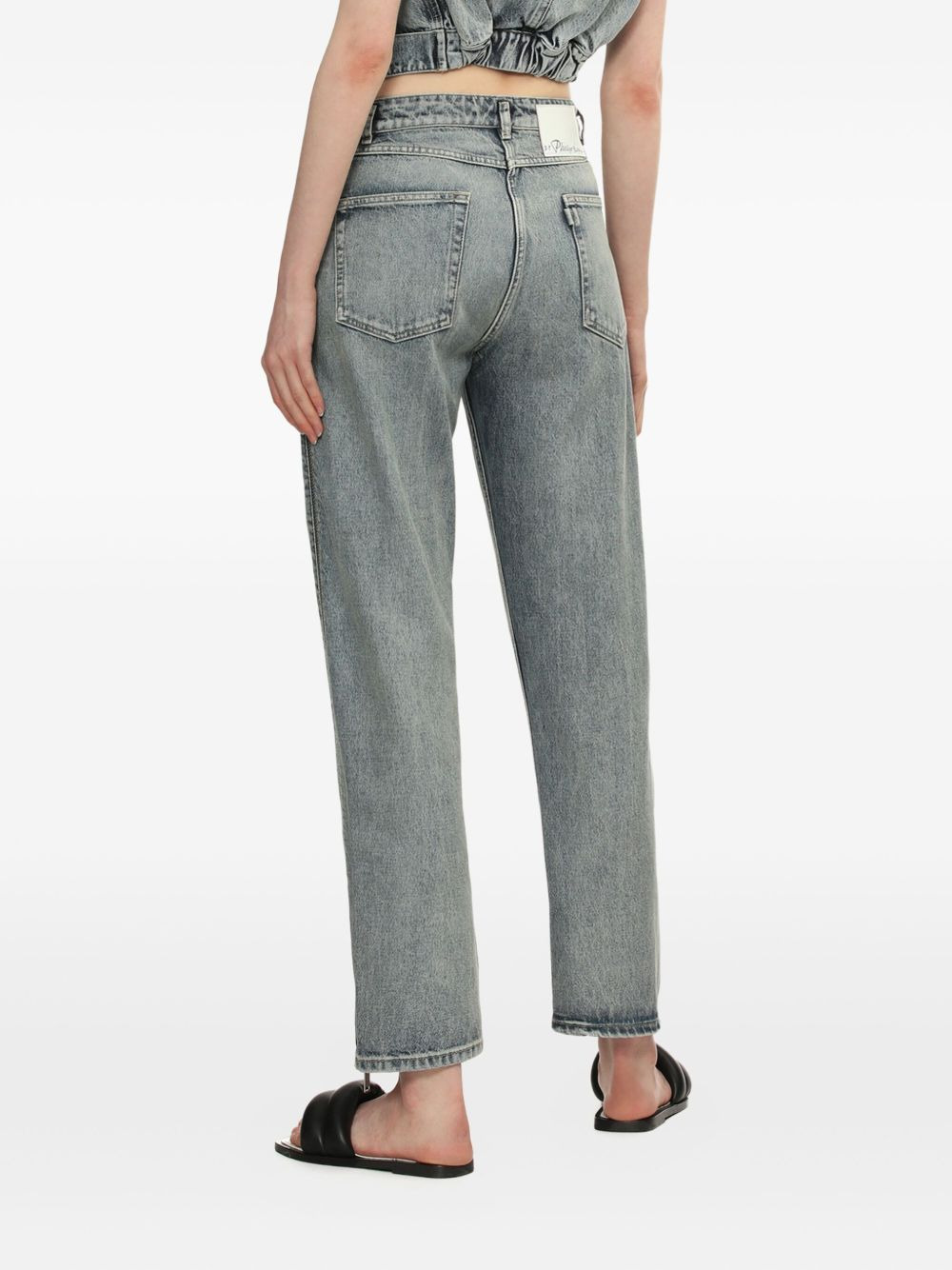 side-zip jeans - 4