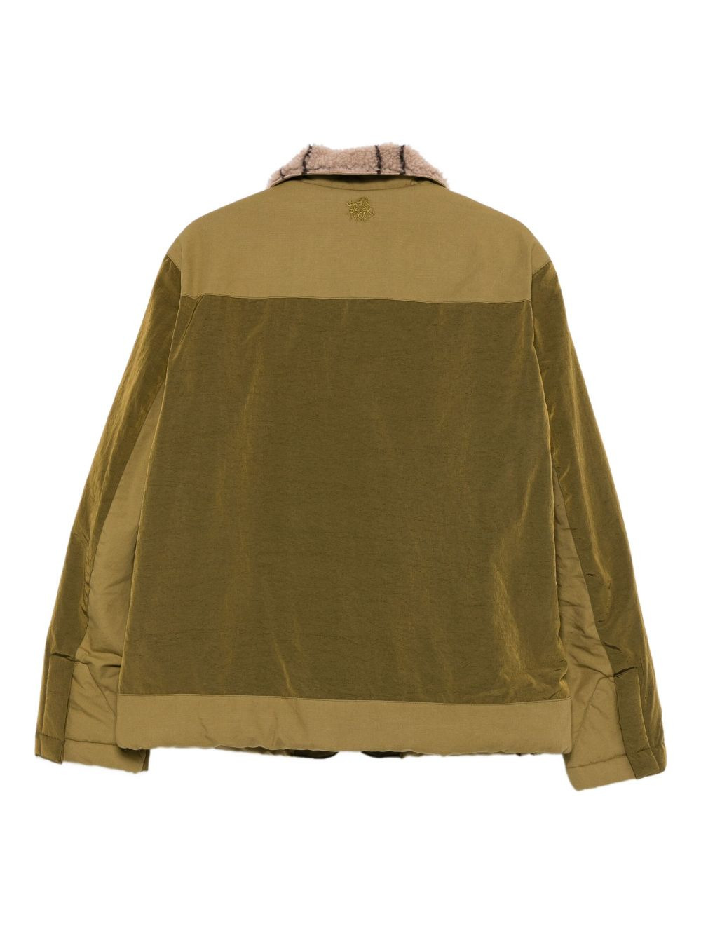 sherpa-collar zip-front jacket - 2