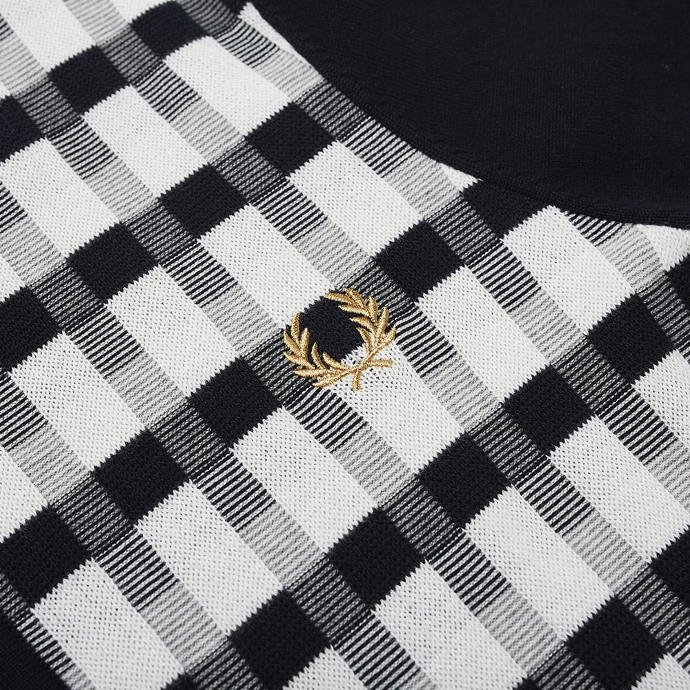 Fred Perry Abstract Check Knitted Shirt - 2