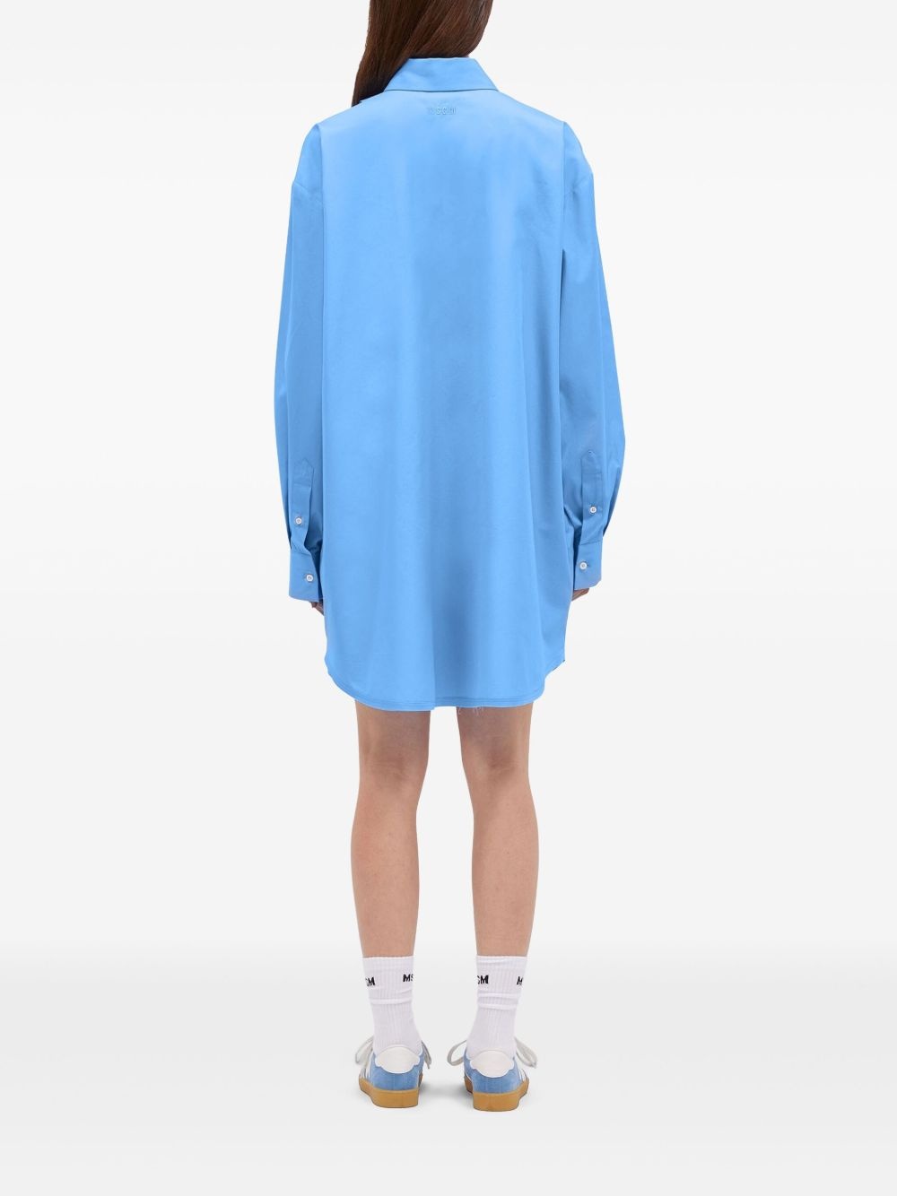 ruffled poplin mini dress - 4