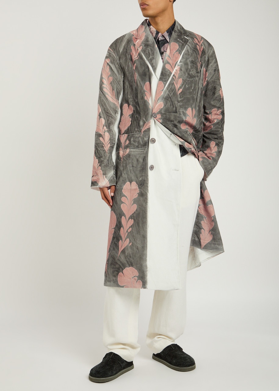 Dries Van Noten Reuben Printed Cotton-poplin Coat - 4