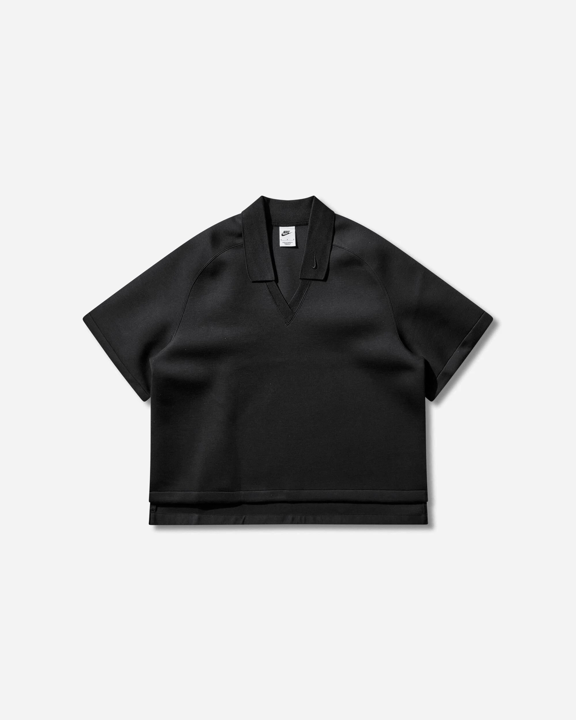Women's Shortsleeve Fleece Top Black - 1