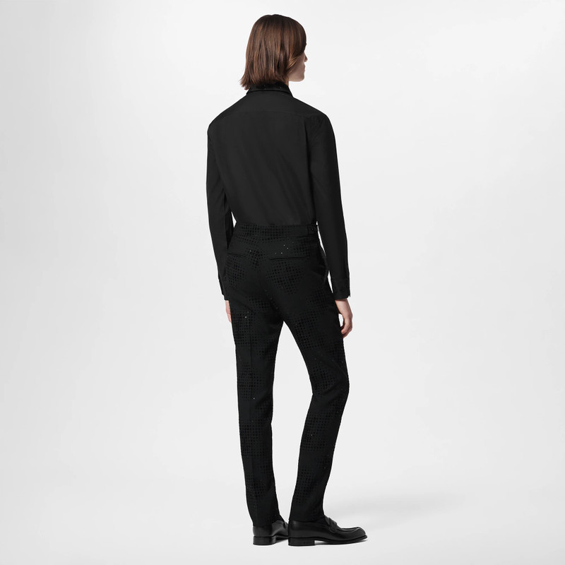 Embroidered Long-Sleeved Cotton Blend Shirt 4