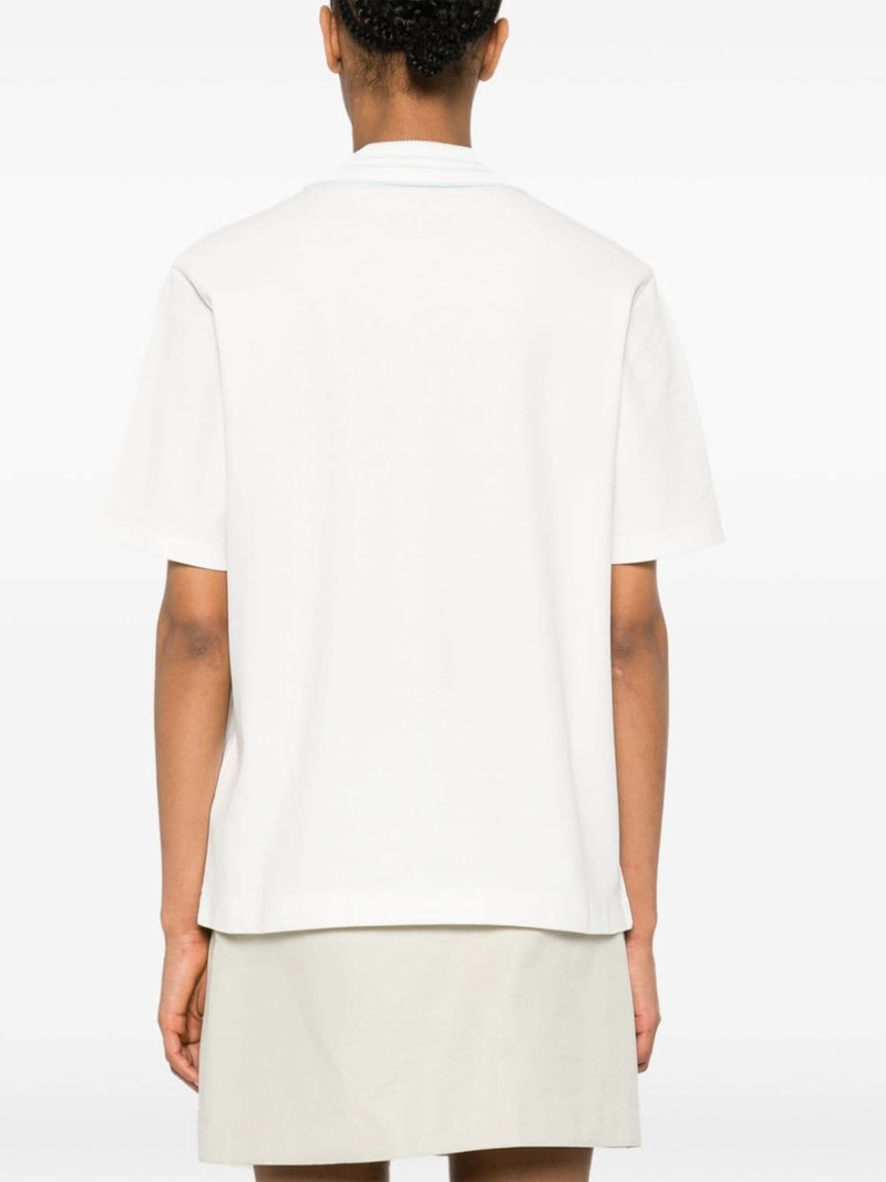 appliquÃ©-logo cotton polo shirt 4