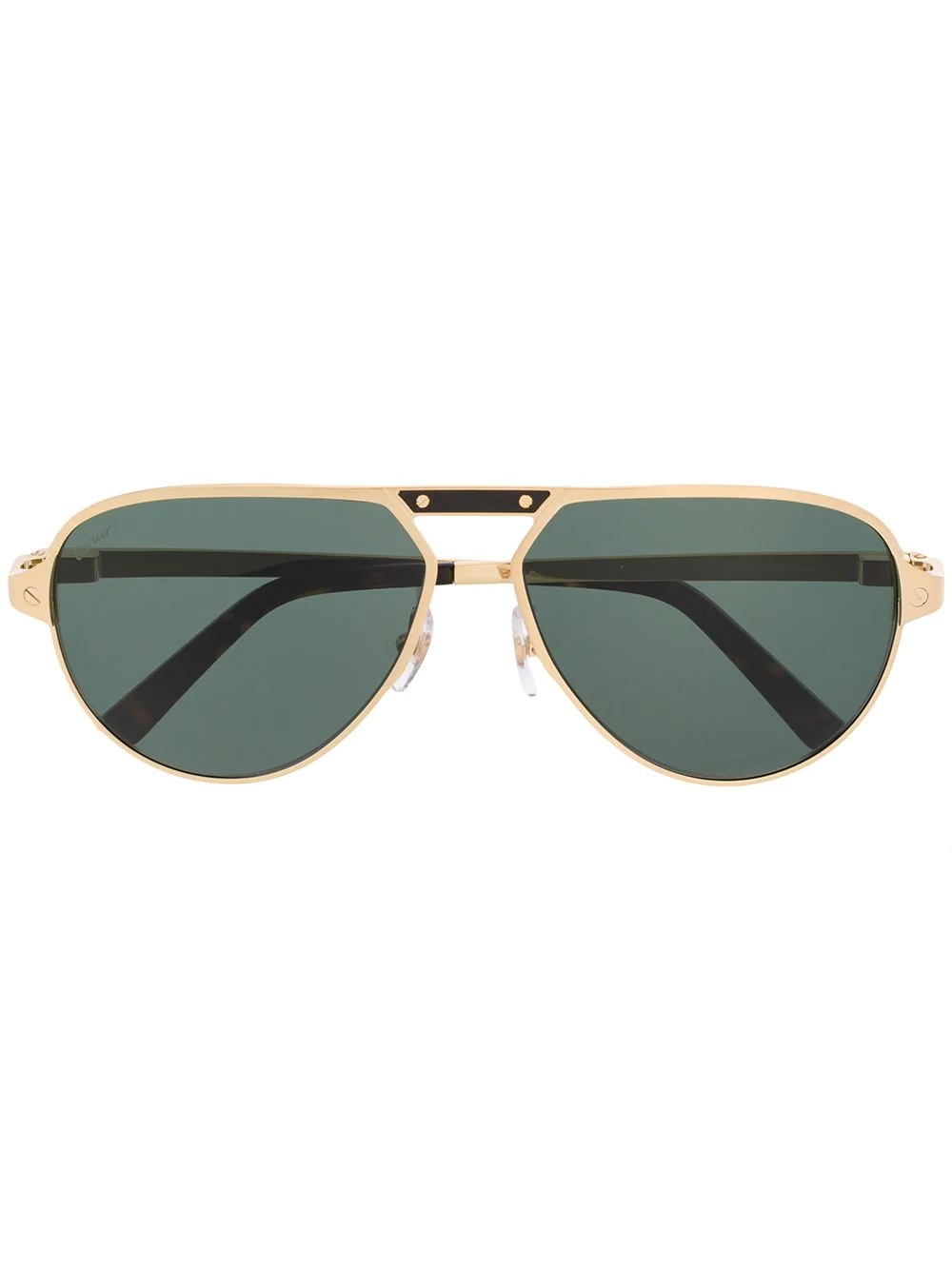 Santos de Cartier aviator-frame sunglasses - 1