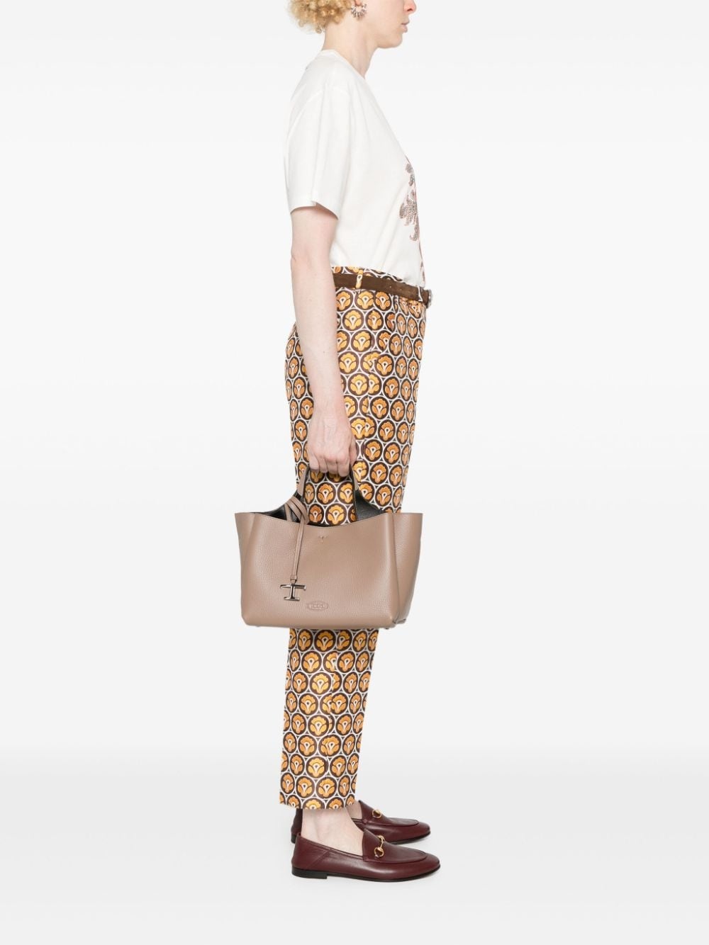 mini leather tote bag - 2