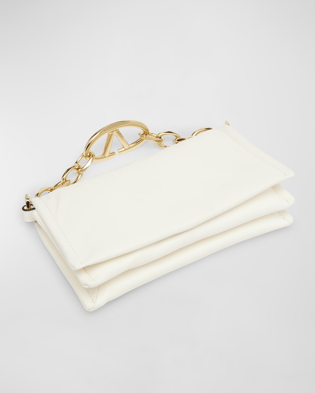 VLOGO Mini Flap Leather Clutch Bag - 7