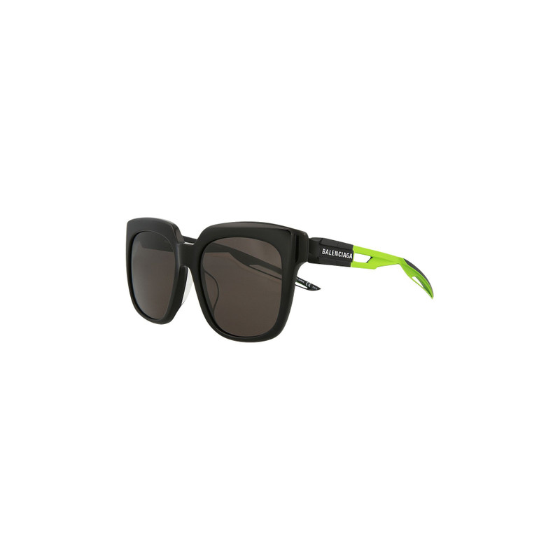 BALENCIAGA Balenciaga Square Sunglasses 'Black/Green/Grey' outlook