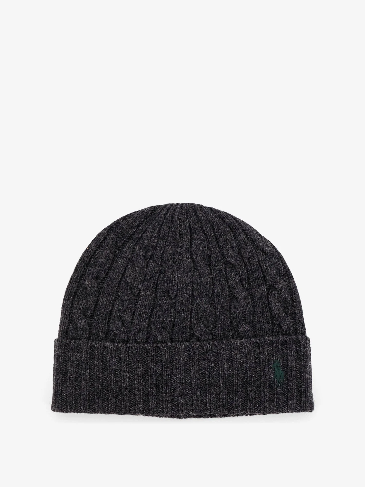 Polo Ralph Lauren Wool Blend Cable Knit Beanie Grey - 1
