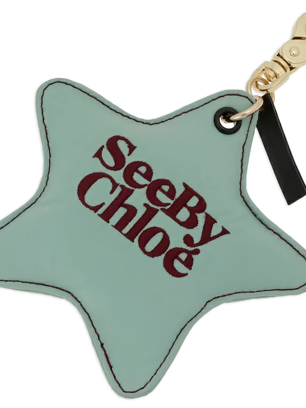 star-shaped embroidered keyring - 2