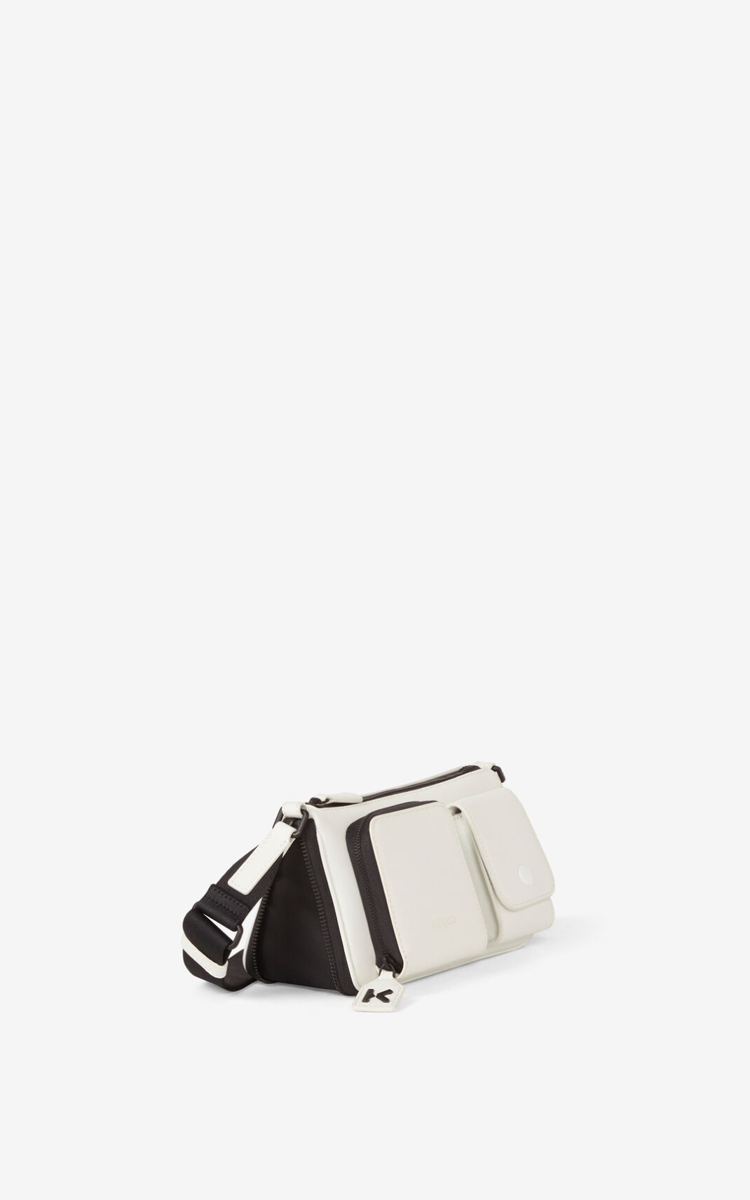 Small KENZO Kompact leather shoulder bag - 4