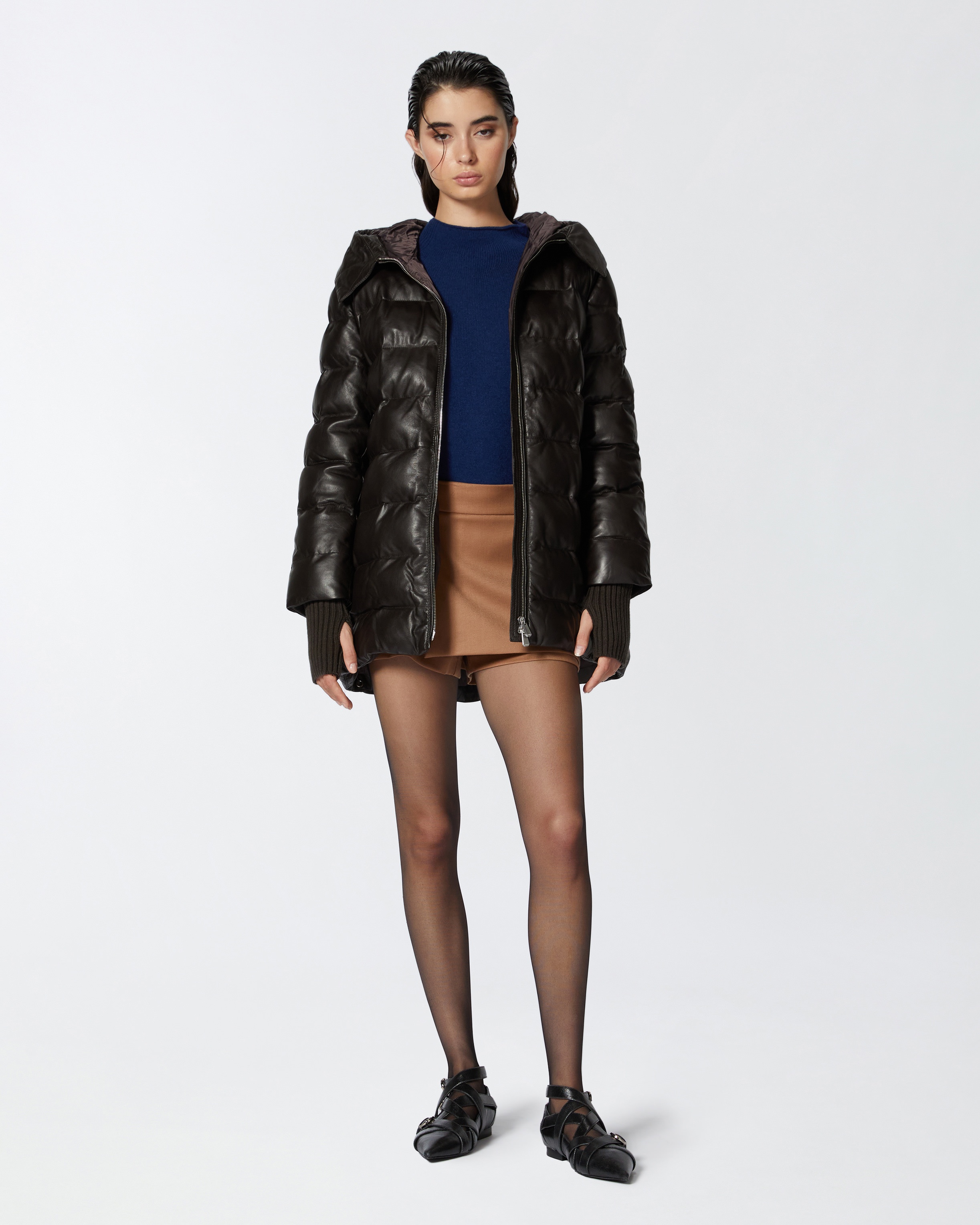 WOOL AND CASHMERE SWEATER WITH STAND-UP COLLAR - 3