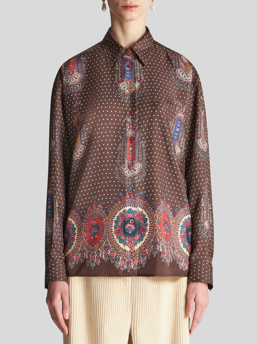TWILL SHIRT WITH MEDALLIONS - 2
