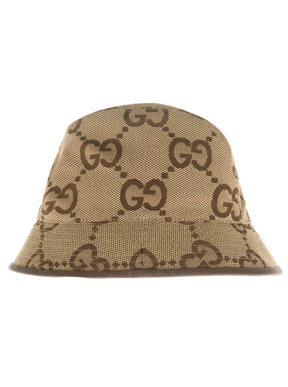 Gucci Men Beige Gg Fabric Buket Hat In Canvas Man - 2