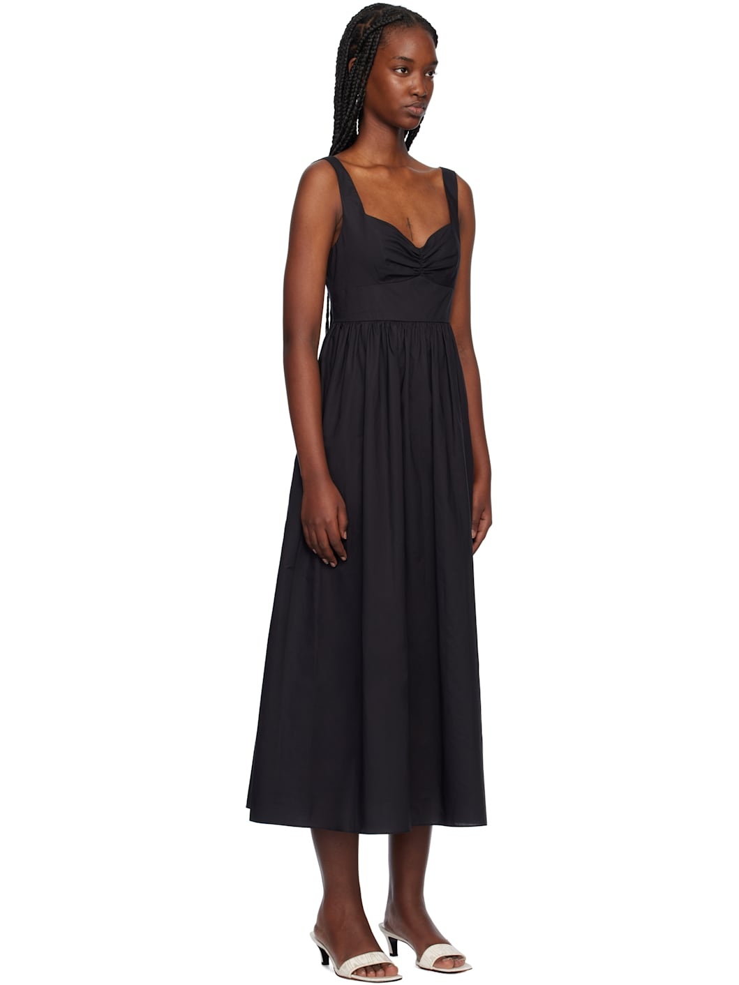 Black Bralette Midi Dress - 2