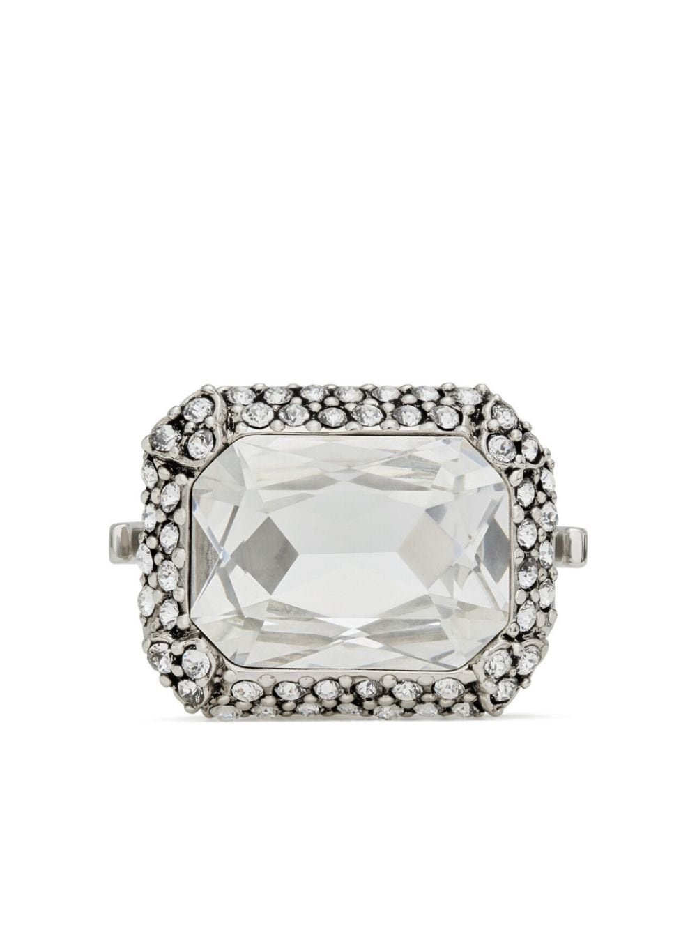crystal-embellished knuckleduster ring - 1