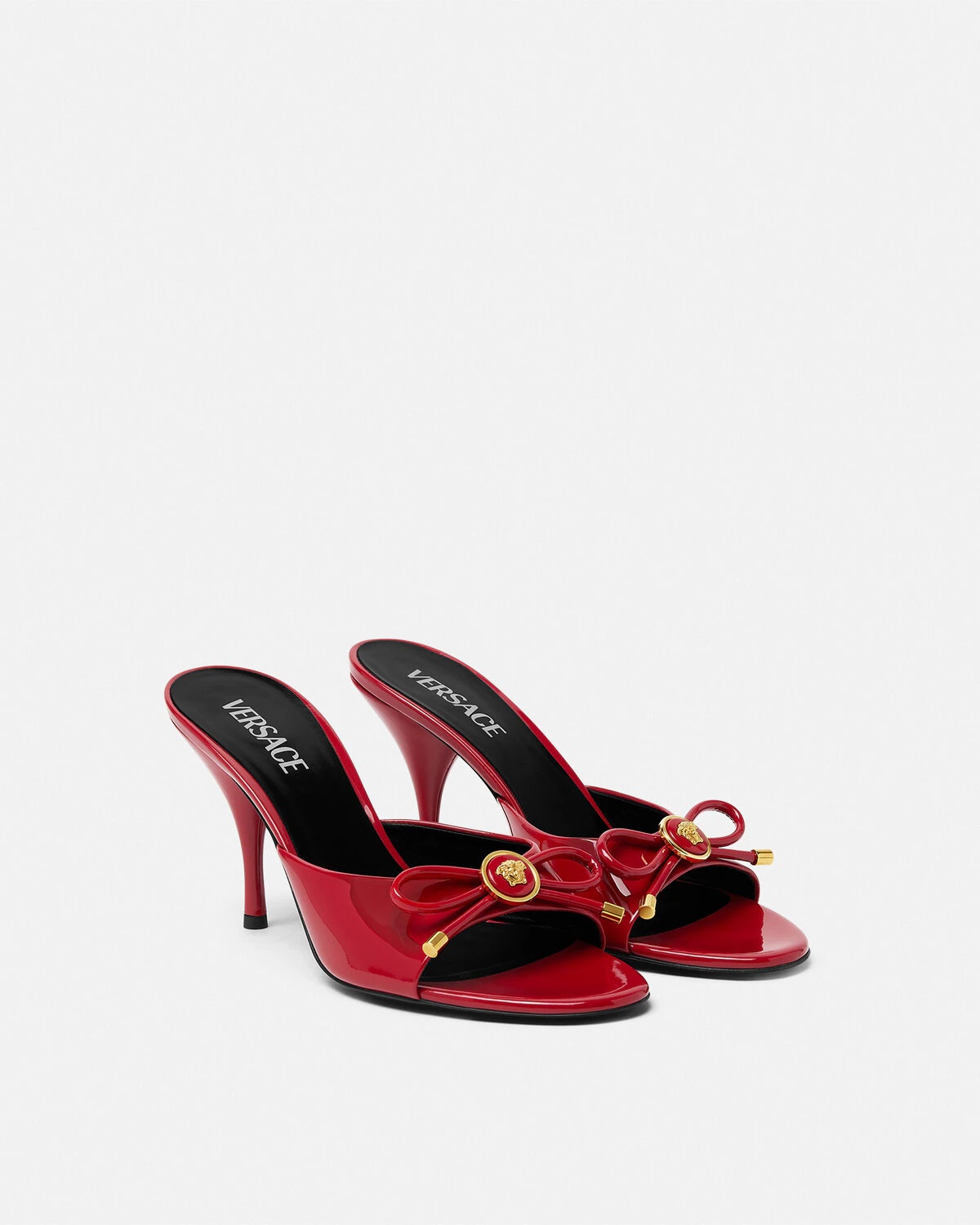 Opera Bow Patent Mules 85 mm - 2