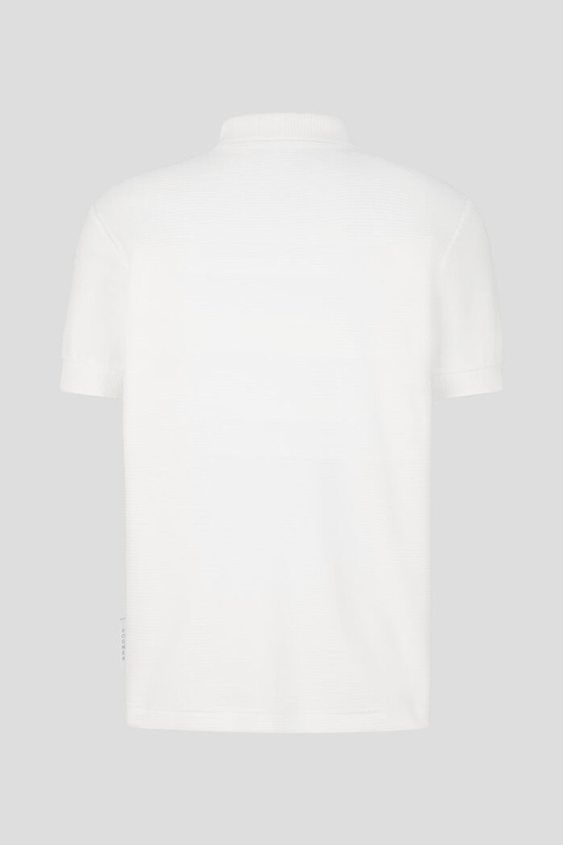 BOGNER Flash Corduroy polo shirt in Off-white outlook