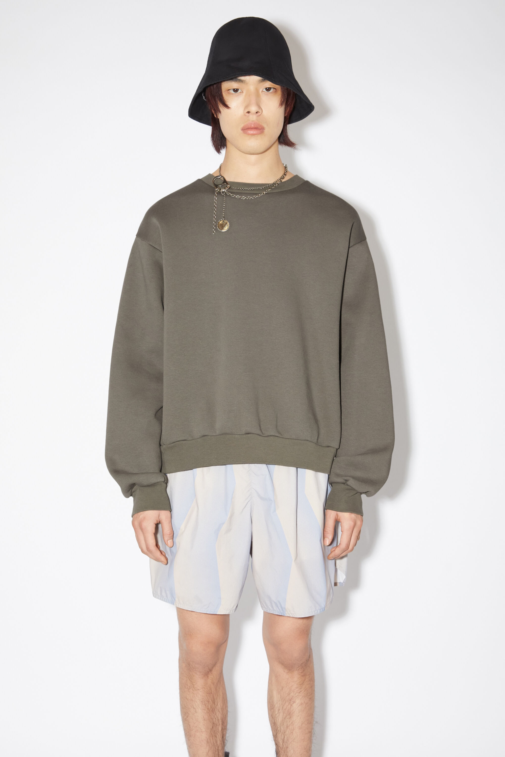 Crew neck sweater - Mud grey - 2