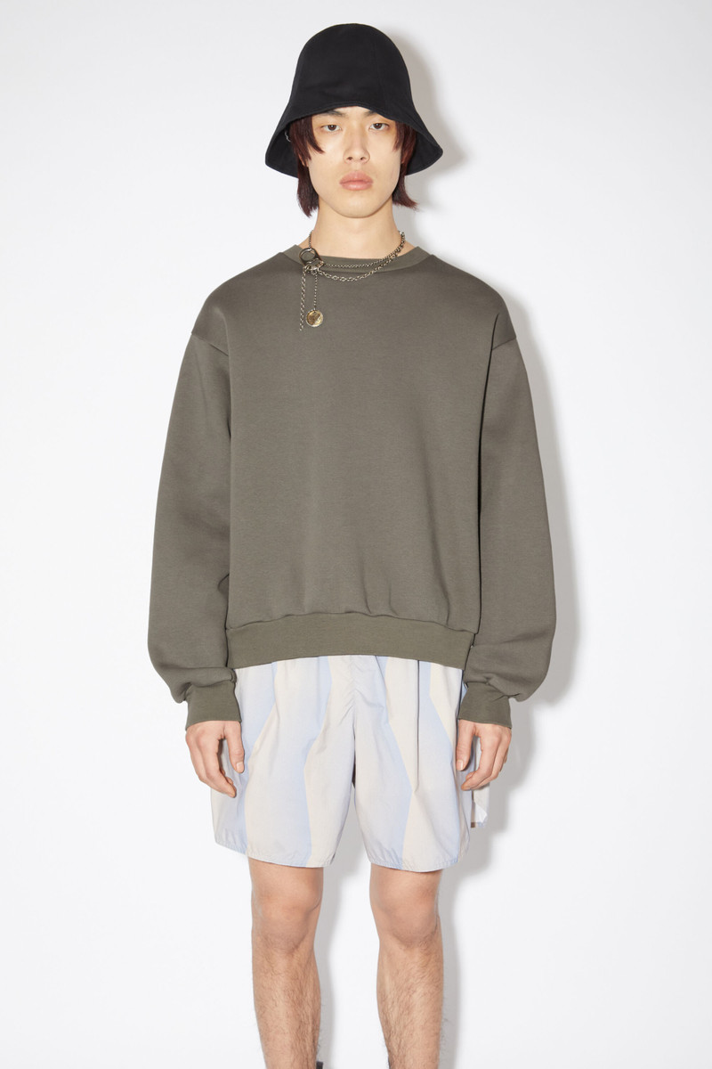 Acne Studios Crew neck sweater - Mud grey outlook