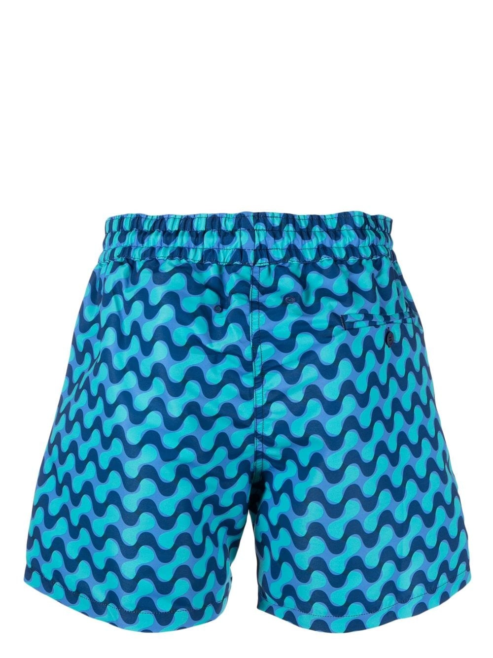 wave-print swim shorts - 2