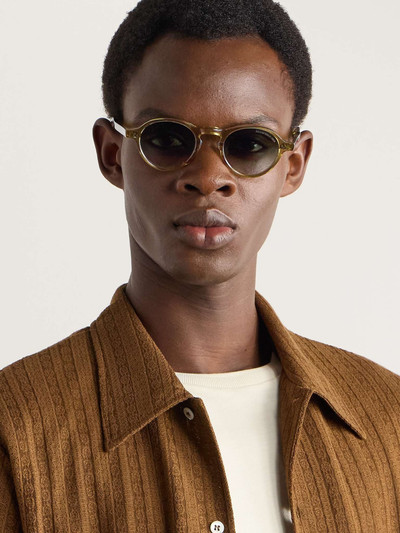 CUTLER AND GROSS Round-Frame Acetate Sunglasses outlook