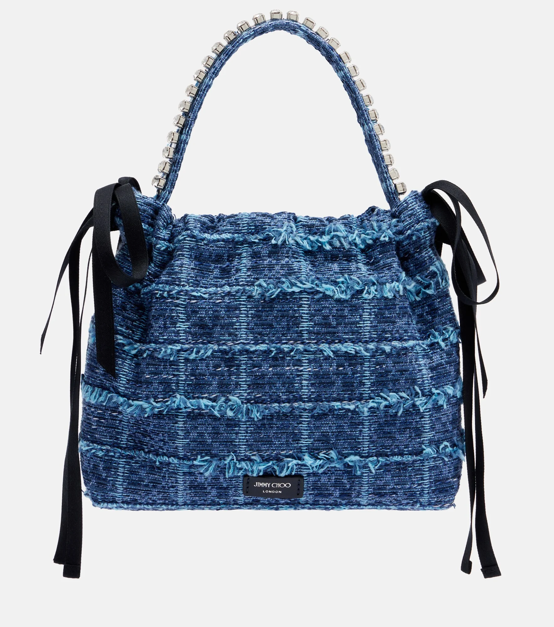 Drawstring Mini embellished top-handle bag - 1